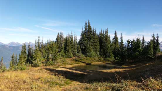 As you can see, the summit of Church Mountain is mostly forested