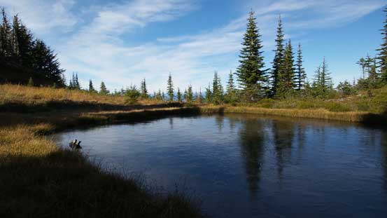 Another picture of that frozen tarn