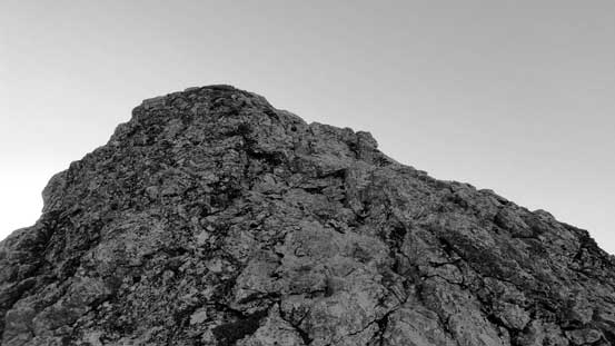 The final bit of scrambling to the true summit