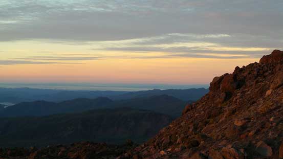 It's a very beautiful morning. This is the southern horizon