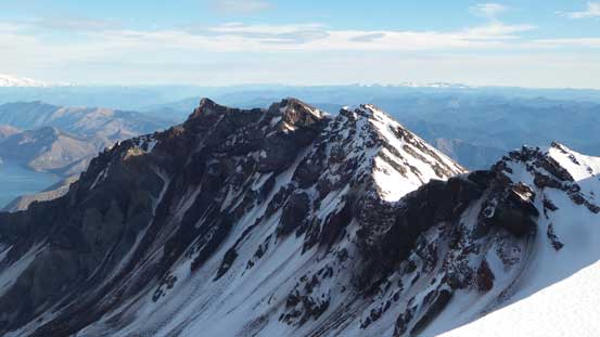 This is a sub-peak on the NE corner of the crater rim