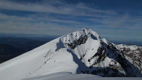 The true summit from the false summit