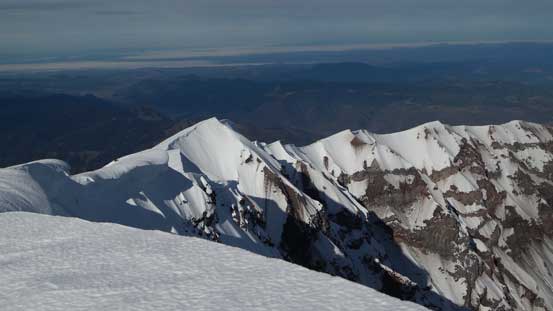 Another picture of the NW crater rim which is now below me.
