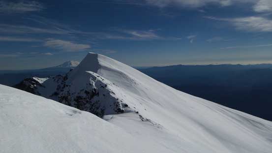 Ahead would be the false summit which I'd have to go up and over