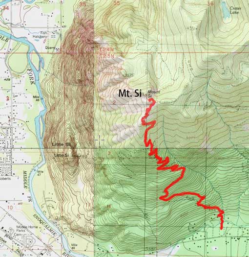 Mt. Si ascent route