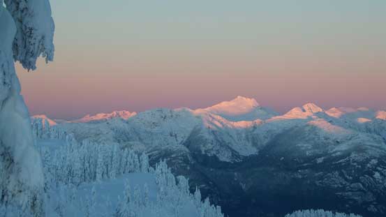 Mt. Sedgwick on glow