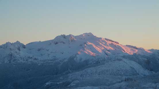Mamquam Mountain was also on glow