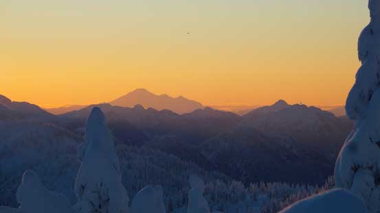 Mt. Baker on the southern horizon