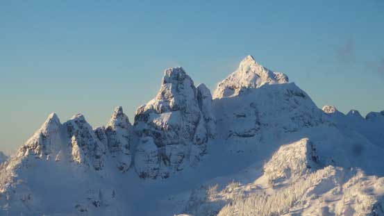 Ledge Mountain and Sky Pilot Mountain