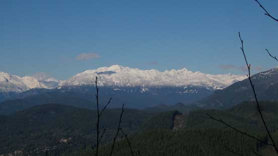 Much lower down now, looking at Cloudburst Mountain