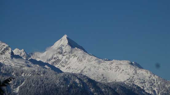 Mt. Alpha looks like a Himalayan giant