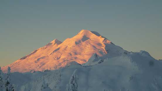 Alpenglow on Mt. Baker