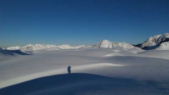 Me catching a shadow under the morning sun