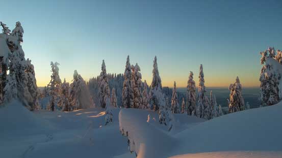 Looking back towards Dam Mountain
