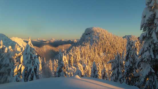 Looking ahead towards Goat Mountain