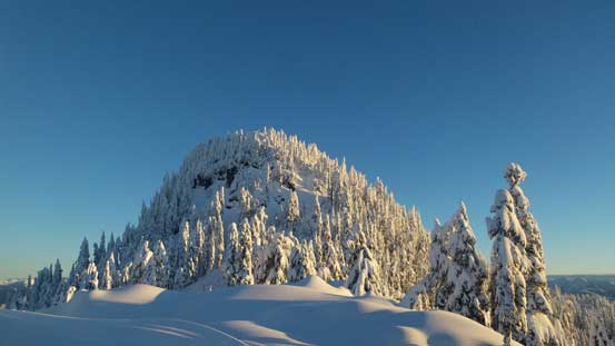 This is the summit block of Goat Mountain