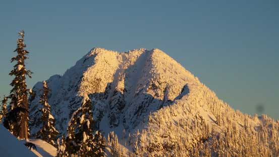 A zoomed-in view of Mt. Hanover - my objective
