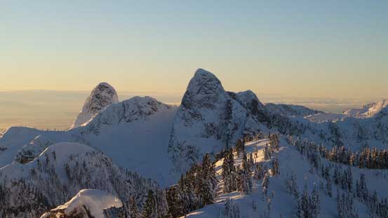 The Lions - East Lion on left and West Lion on right