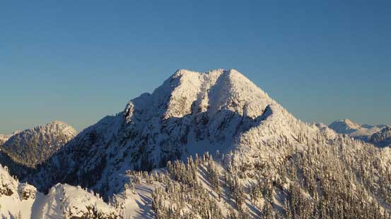 A zoomed-in view of Mt. Hanover - my primary objective in this trip