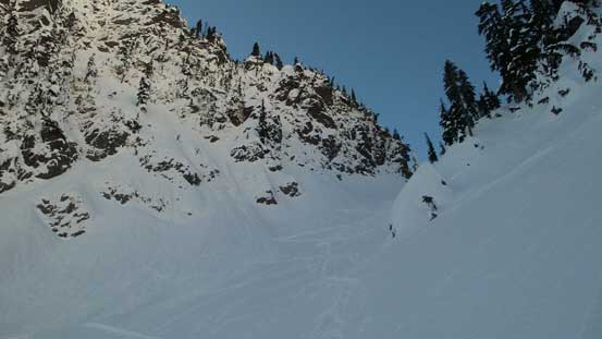 Looking back towards the col that I just dropped from