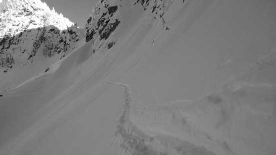 Taking this long side-hill traverse to avoid elevation loss/regain