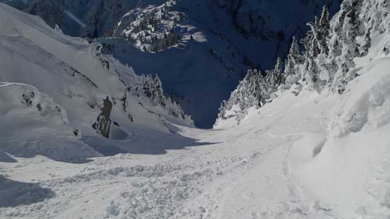 Almost on the summit now, looking back 