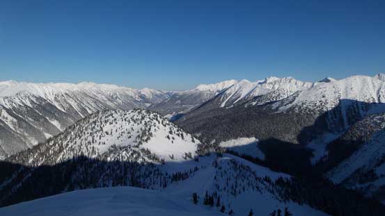 The view's opening up now. That "Dome" is visible in the foreground