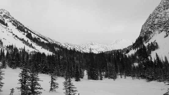 The first meadow area, looking ahead. 