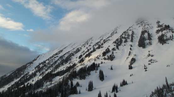 The south slopes of Steep Peak