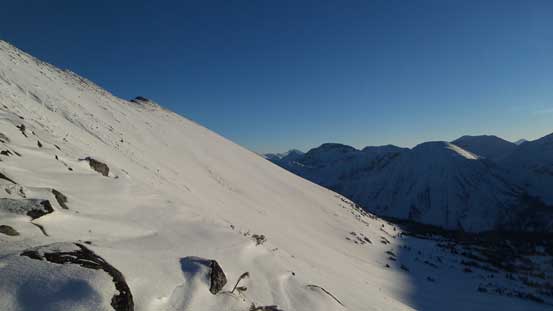 Looking across the south-east slopes