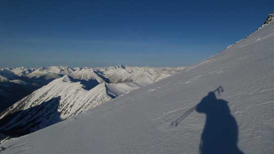 Almost on the summit ridge now