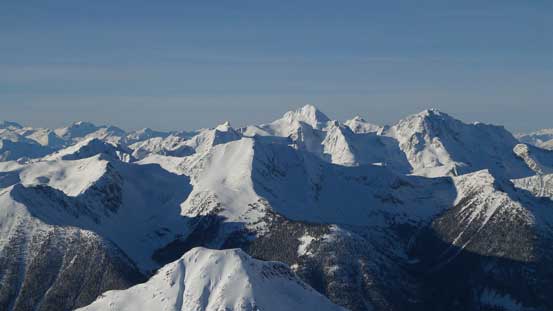 The Joffre Group rises behind Mt. Caspar