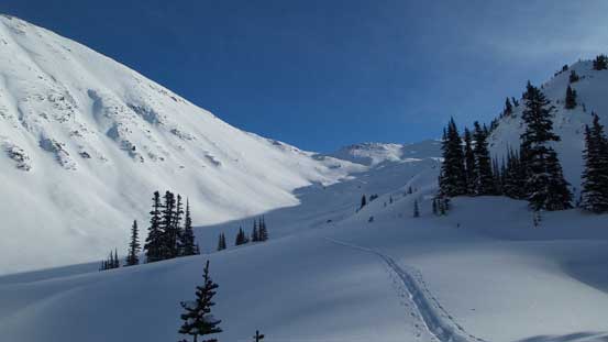 Looking back at the valley I just plunged down