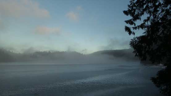 It's amazing to see Killarney Lake was frozen... 