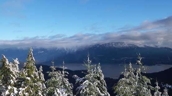 The peaks along Howe Sound Crest Trail were still engulfed in clouds though