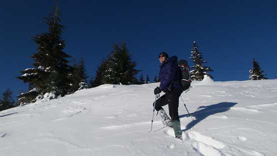 Vlad breaking trail. 