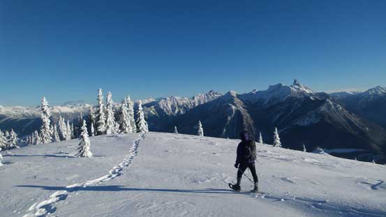 Vlad enjoying the scenic walk. 