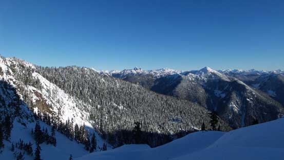 Now the views finally opened up! Capilano Mountain on right in foreground