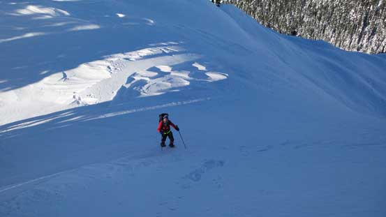 Going up another steep roll 