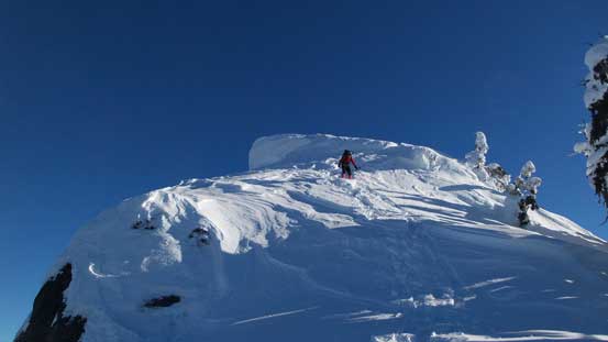 Time to descend. Plunging down was fast and fun. 