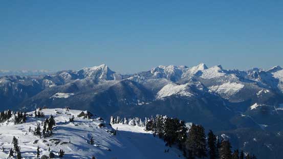 Those peaks in Tetrahedron Provincial Park - Panther, Steele, Tetrahedron and Rainy