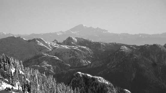 Mt. Baker on the southeastern horizon