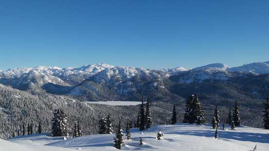 Could see the frozen Callaghan Lake