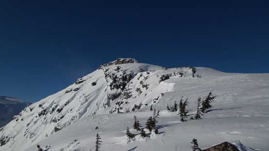 Almost on the false summit. 