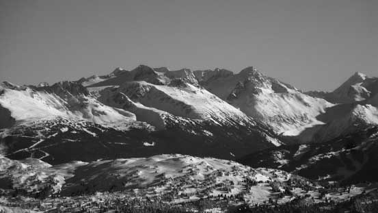 The Spearhead Range behind Blackcomb Peak