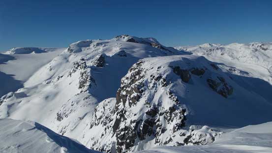 Another view of the ridge leading towards Les Gendarmes