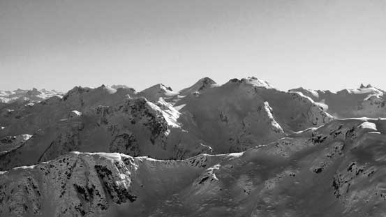 The many summits on Brandywine Mountain