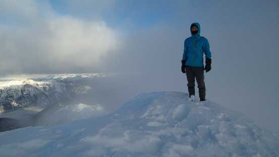 Me on the summit of Cayoosh Mountain