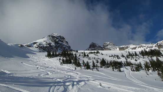 Looking back from treeline