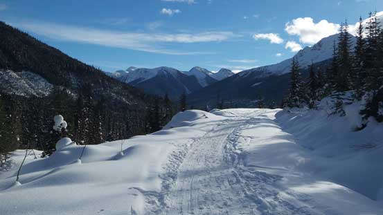 The tedious logging road plod... 